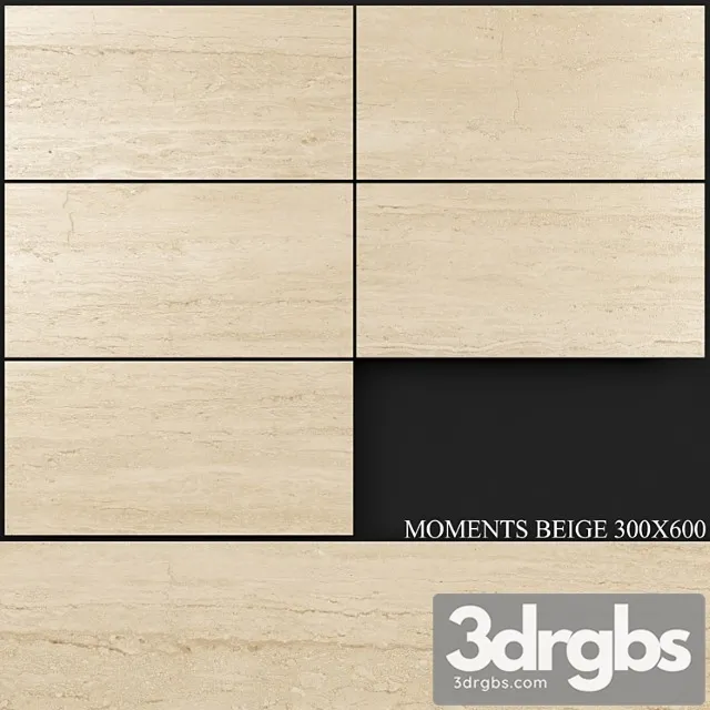 Keros moments beige 300x600 3D Model Free