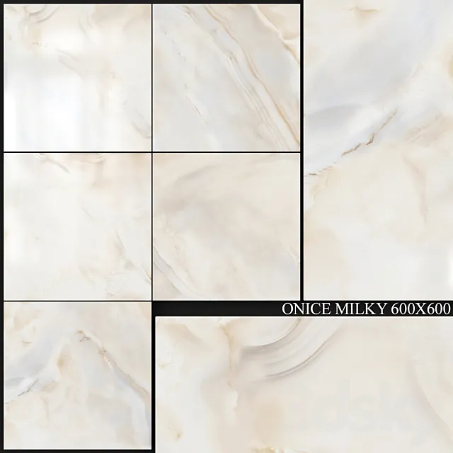 Kerranova Onice Milky 600x600 3D Model