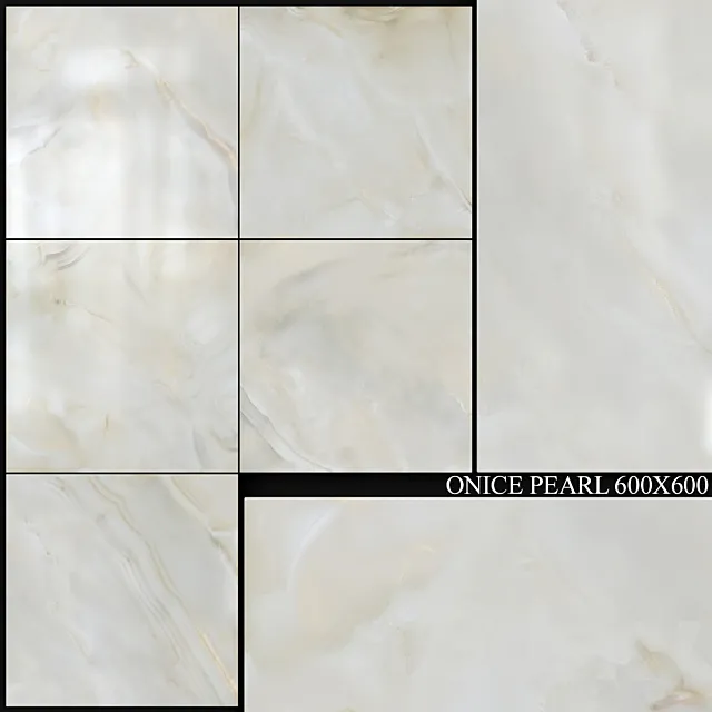 Kerranova Onice Pearl 600x600 3D Model