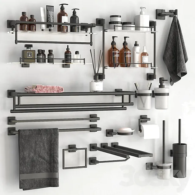 KES Bathroom accessories 2 3DModel
