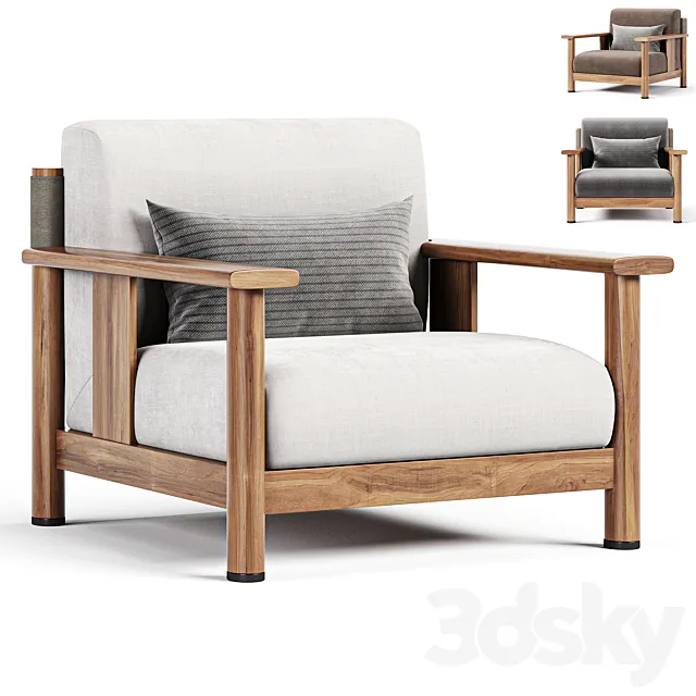 Ketch Poliform Armchair 3D Model