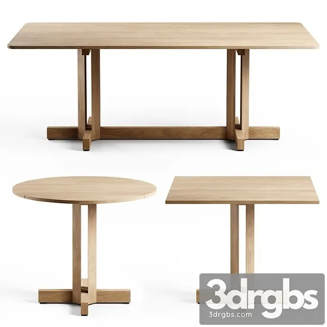 Kettal Altar Dinning Table Set 1 3D Model Free