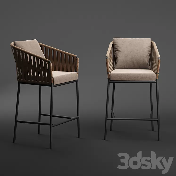 Kettal Bitta Barstool 3D Model