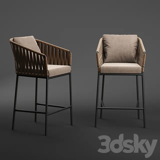 Kettal Bitta Barstool 3DModel