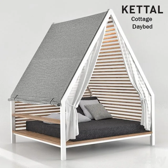 Kettal Cottage Daybed 3D Model