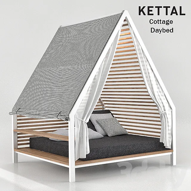 Kettal Cottage Daybed 3D Model