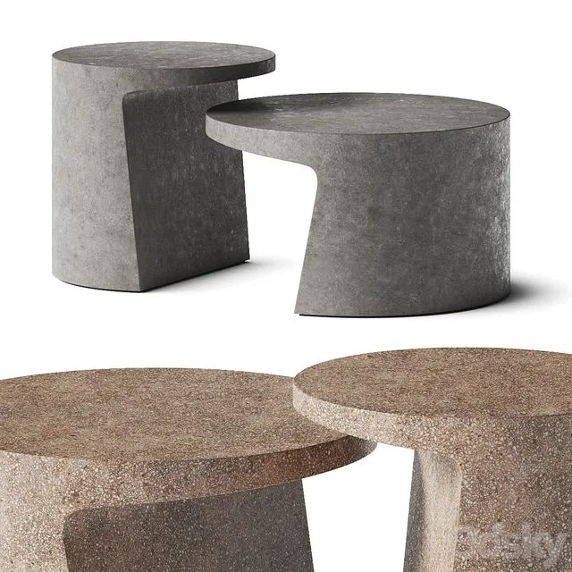 Kettal Giro Coffee Tables 3D Model