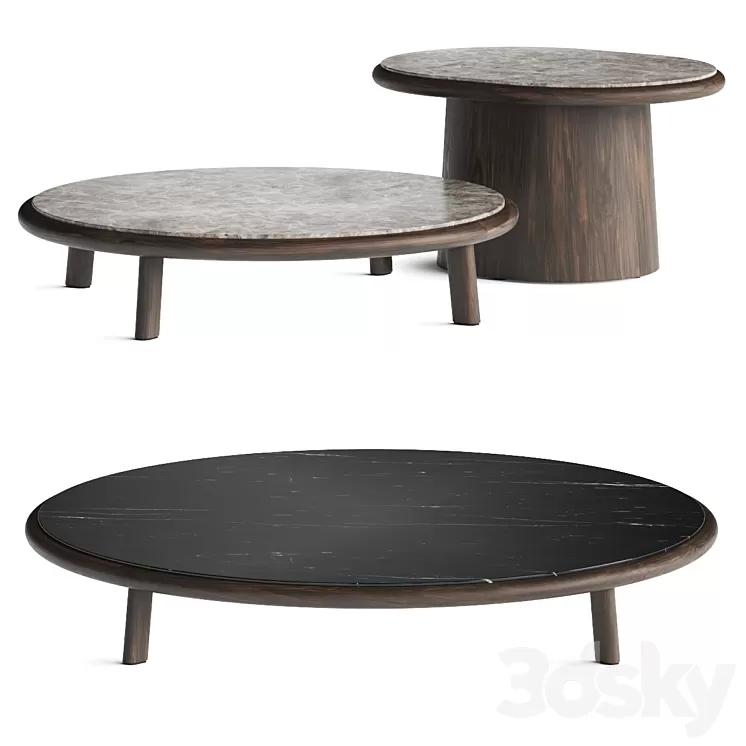 Kettal Giro Coffee Tables 3D Model Free