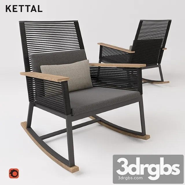 Kettal Landscape Rocking Chair 3D Model Free