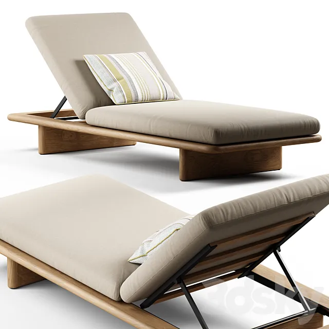 Kettal - Mesh Deckchair 3D Model