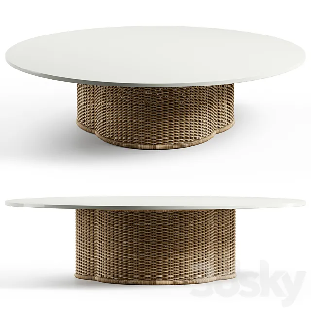 Kettal – Vimini Side Table D135 3D Model