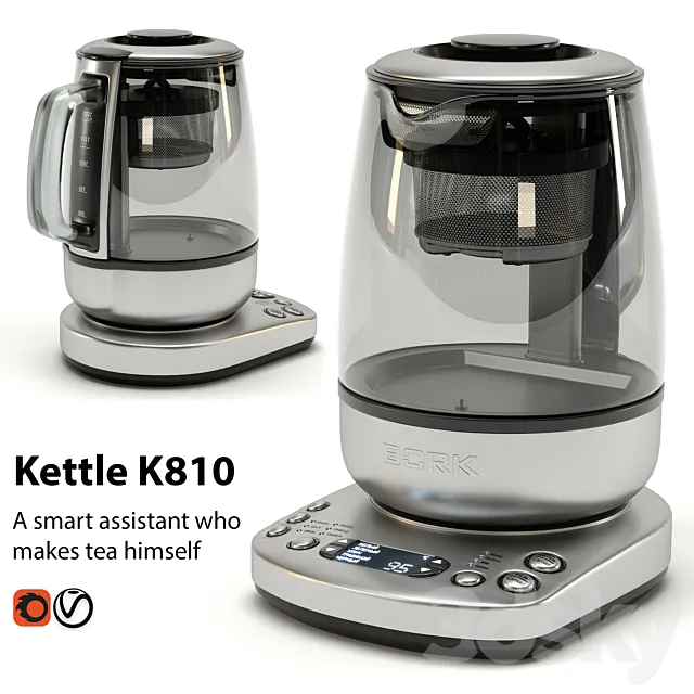 Kettle BORK K810 3D Model