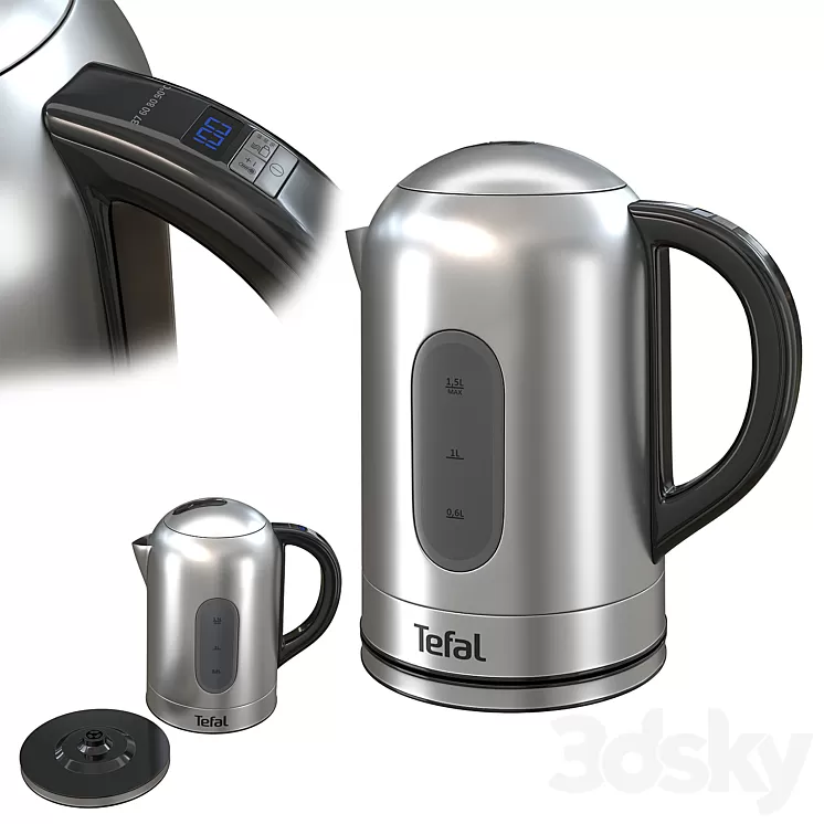 Kettle Tefal KI 400D 3D Model