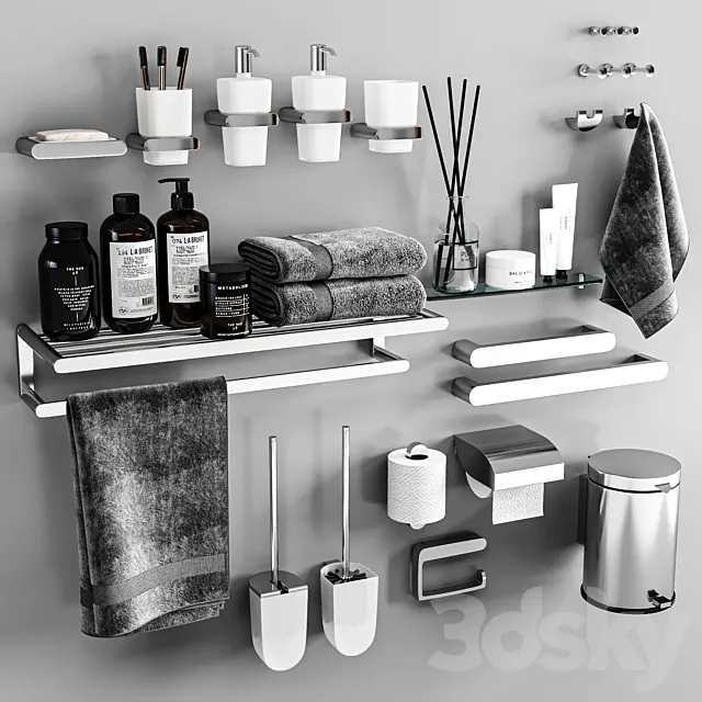 Keuco Bathroom accessories 33 3D Model