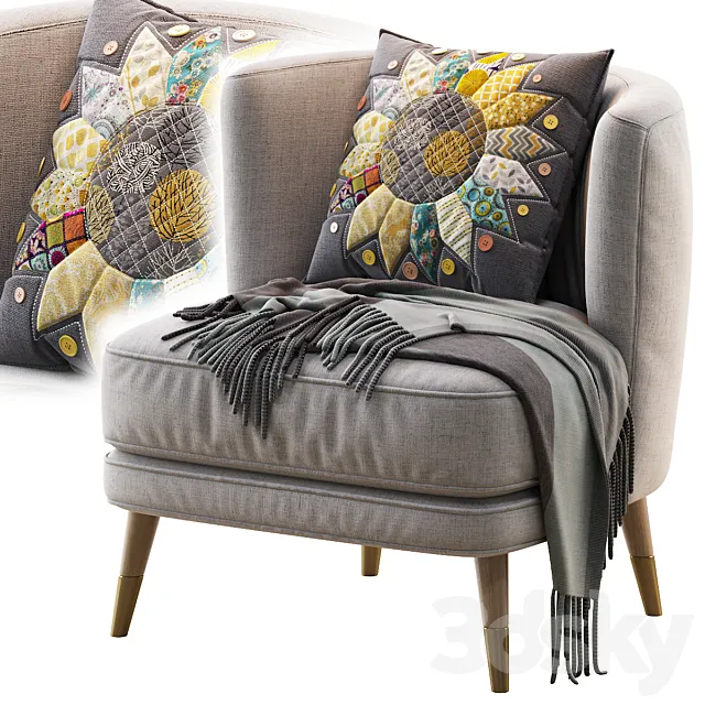 Key West Armchair by Capital 3D Model