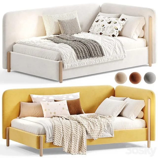 Keysi 90 Kids Bed By mebel 3D Model