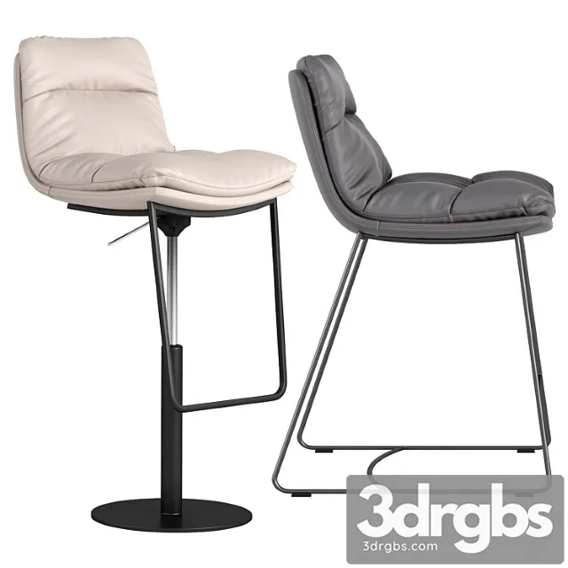 Kff arva barstool 2 3D Model Free