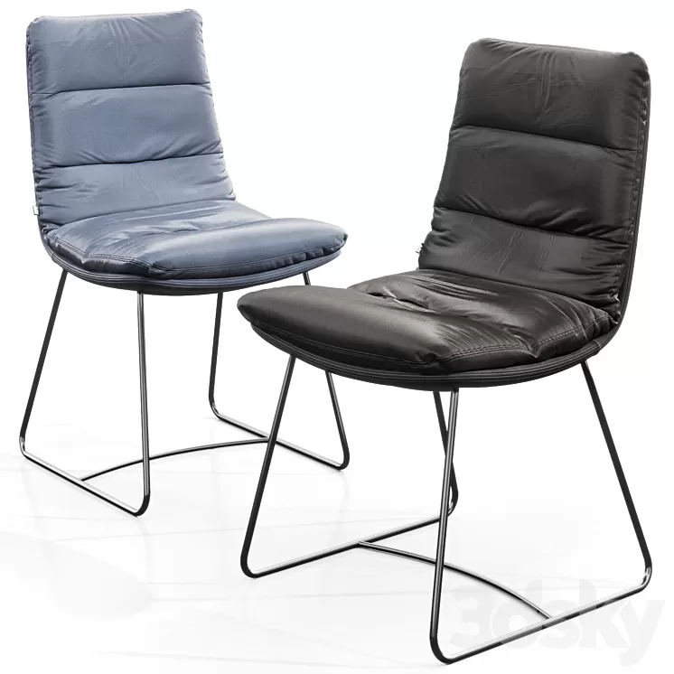 KFF Arva chair with skids 3D Model