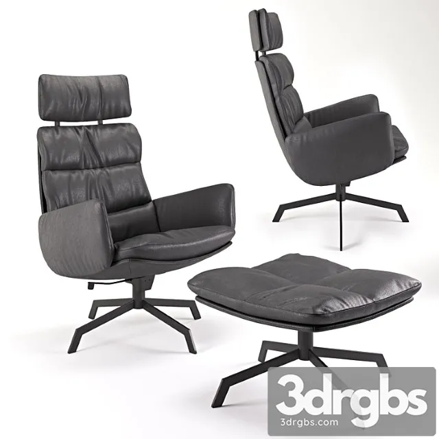 Kff arva lounge armchair 3D Model Free