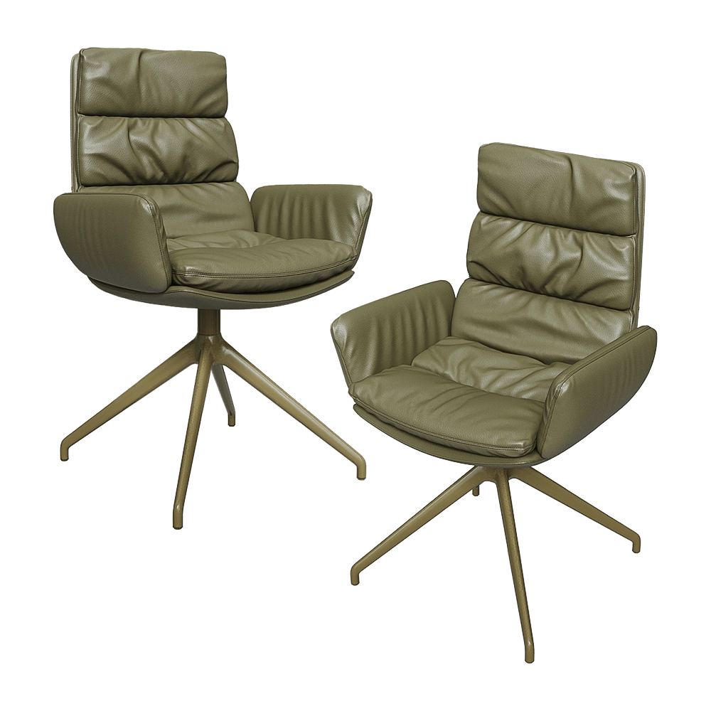 KFF - Chair with armrests Arva 3D Model