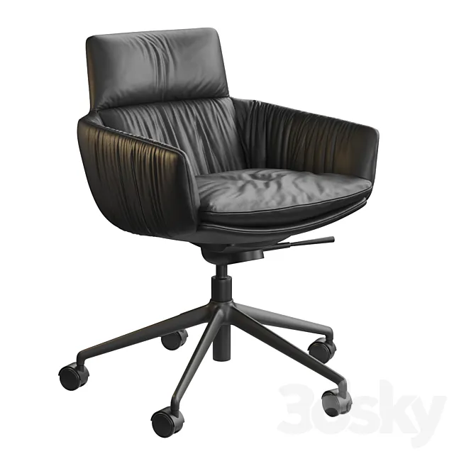 KFF FAYE CASUAL Side chair Rollen 3D Model