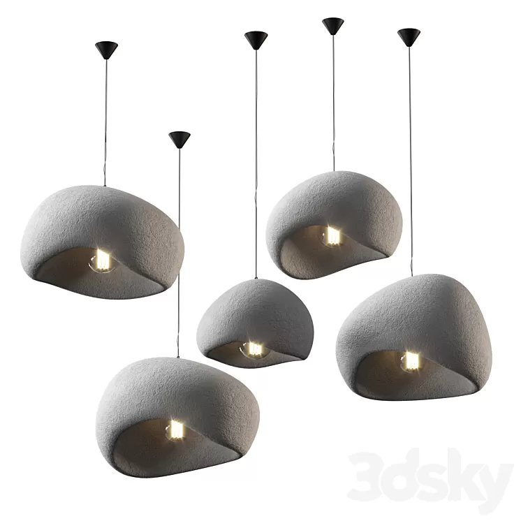 Khmara Lamp set | 5 materials 3D Model Free
