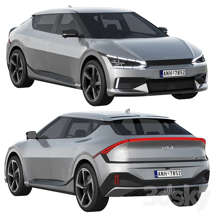 Kia EV6 GT 2022 3D Model Free Download