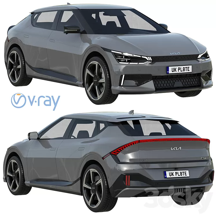 Kia EV6 GT 2022 3D Model