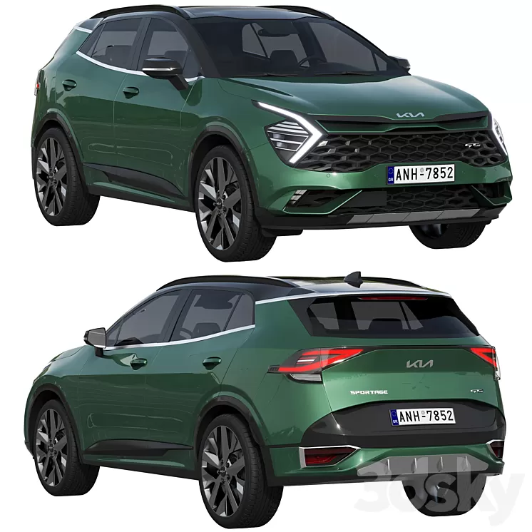 Kia Sportage GT Line 2022 3D Model