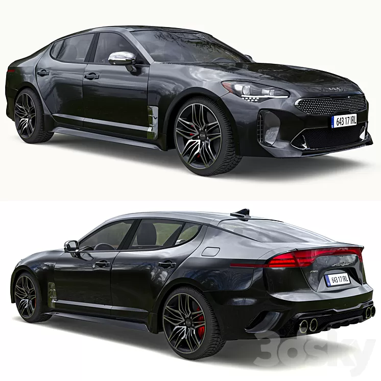 Kia stinger 2021 3D Model