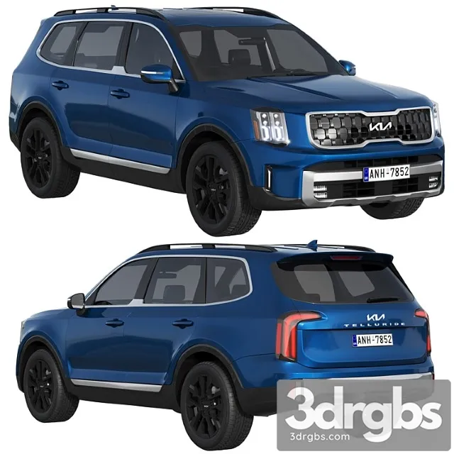 Kia Telluride 2023 3D Model Free