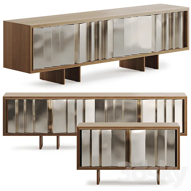 Kibo Media Credenza by CB2 3DModel