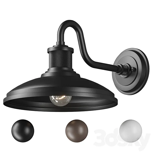 Kichler Allenbury 12" Wall Light 49980 3D Model