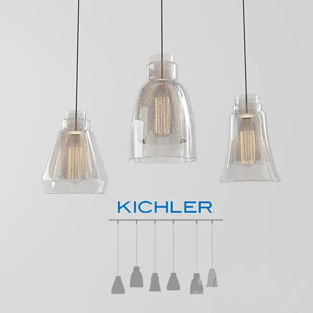 Kichler Evie 6 Light Chandelier 3D Model
