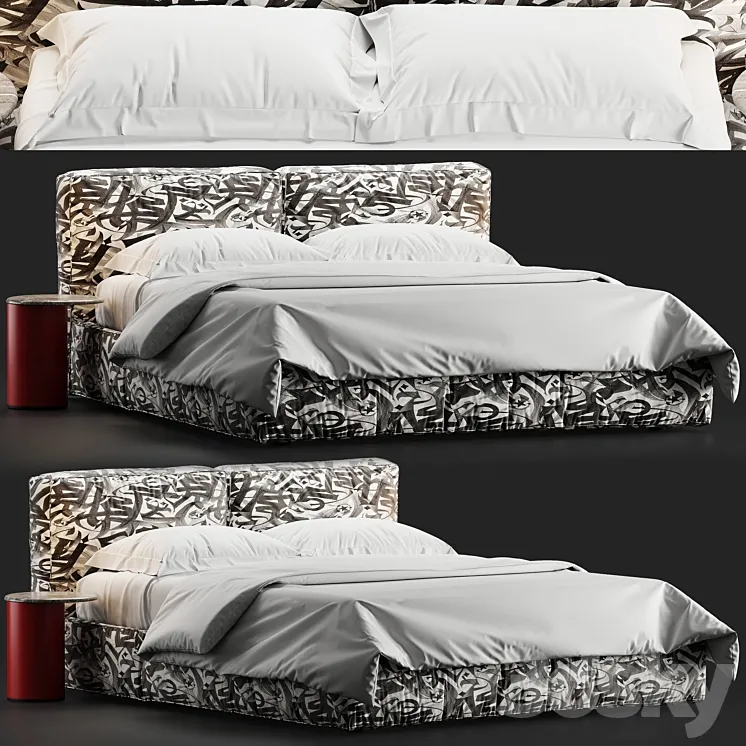 Kico Amore bed vol2 3D Model Free