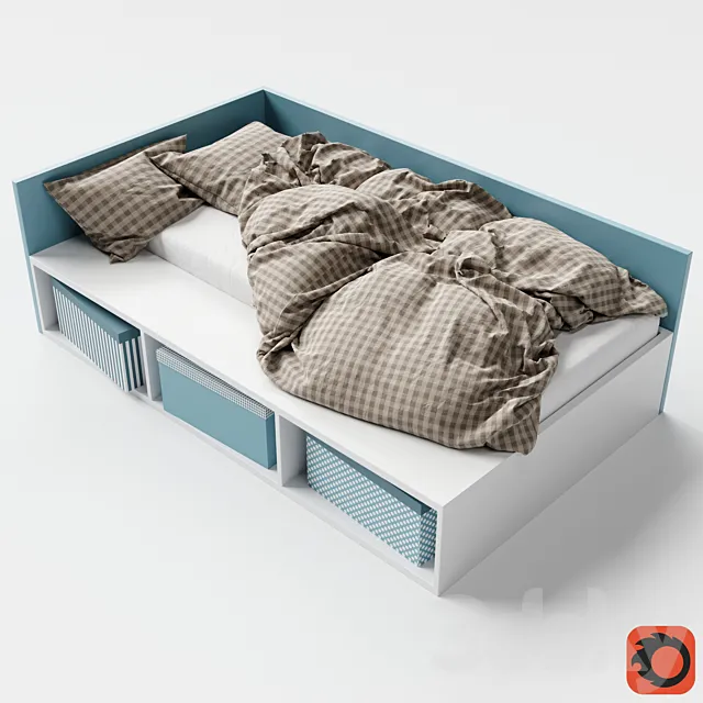 Kid Bed 3D Model