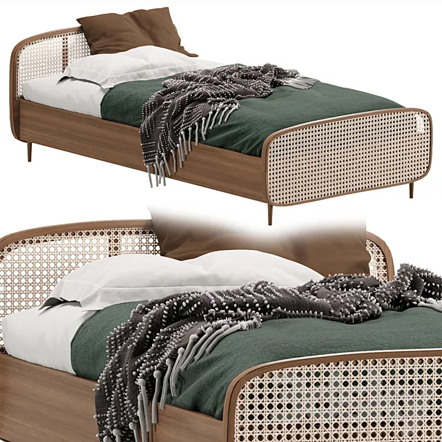 Kids Bed Buisseau 3D Model