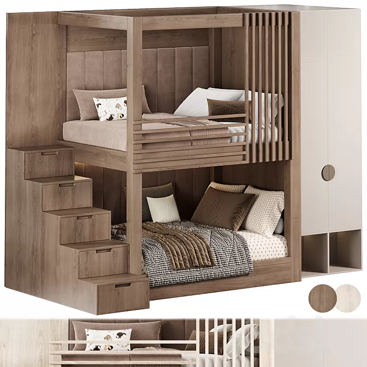 kids bedroom 04 3D Model Free