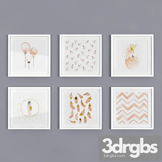 Kids Canvas Art Prints 13 3D Model Free