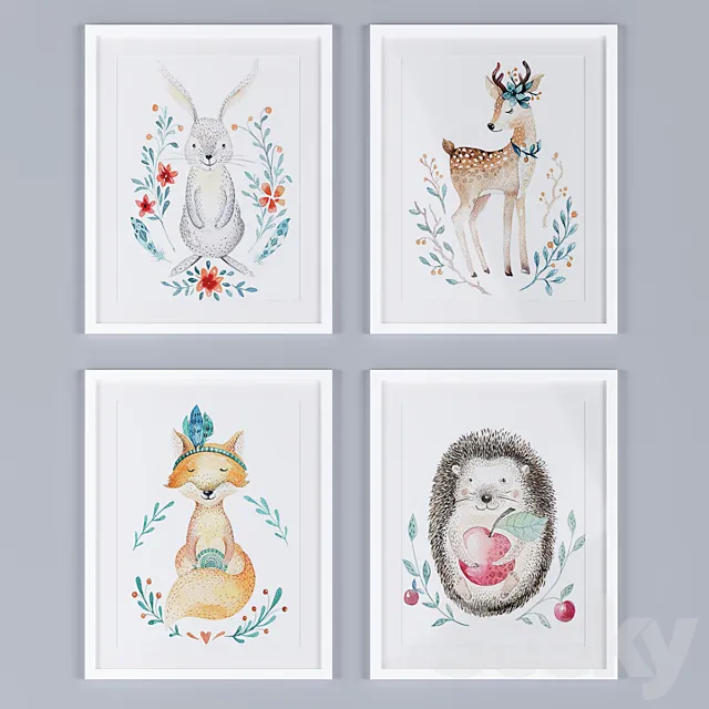 Kids Canvas Art Prints_16 3D Model