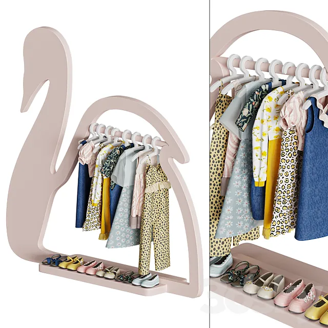 Kids Clothes Set -2 3D Model