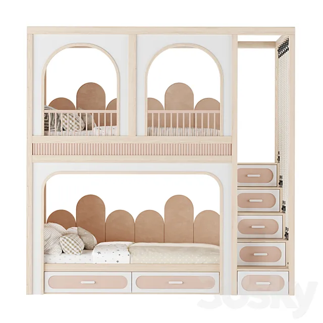Kids Room Bed 04 3D Model