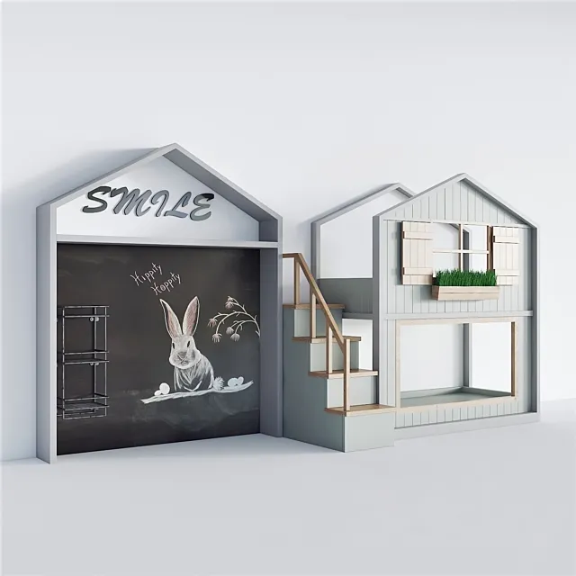 kids room bed - 1 3D Model