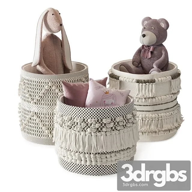 Kids Room Decor 02 3D Model Free