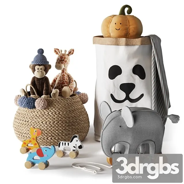 Kids Room Decor 08 3D Model Free