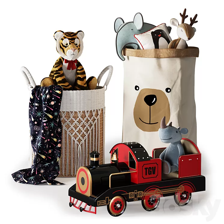 Kids Room Decor 11 3D Model