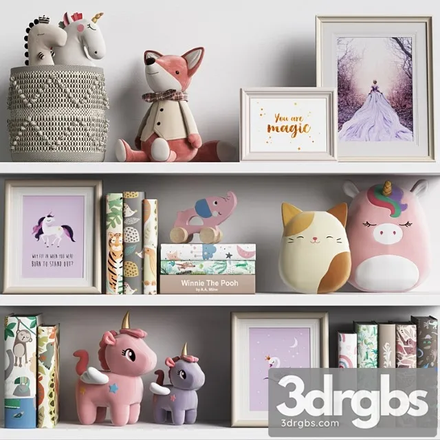 Kids Room Decor 21 3D Model Free