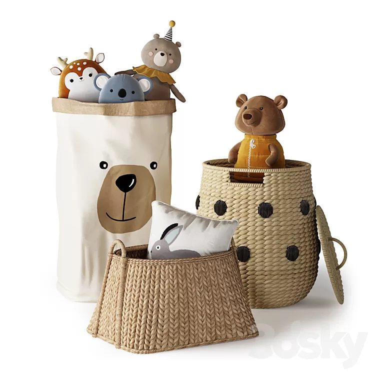 Kids Room Decor 22 3D Model Free