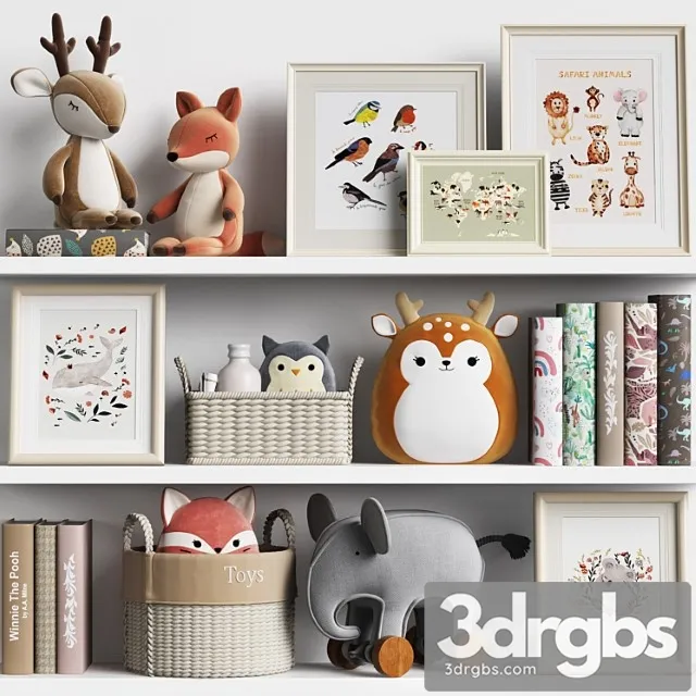 Kids Room Decor 25 3D Model Free