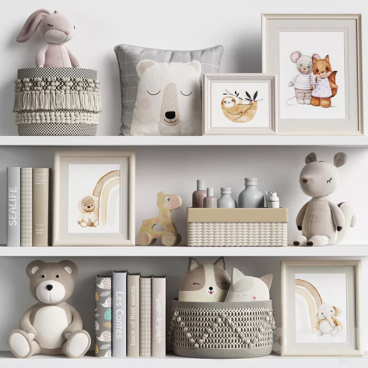 Kids Room Decor 38 3D Model Free